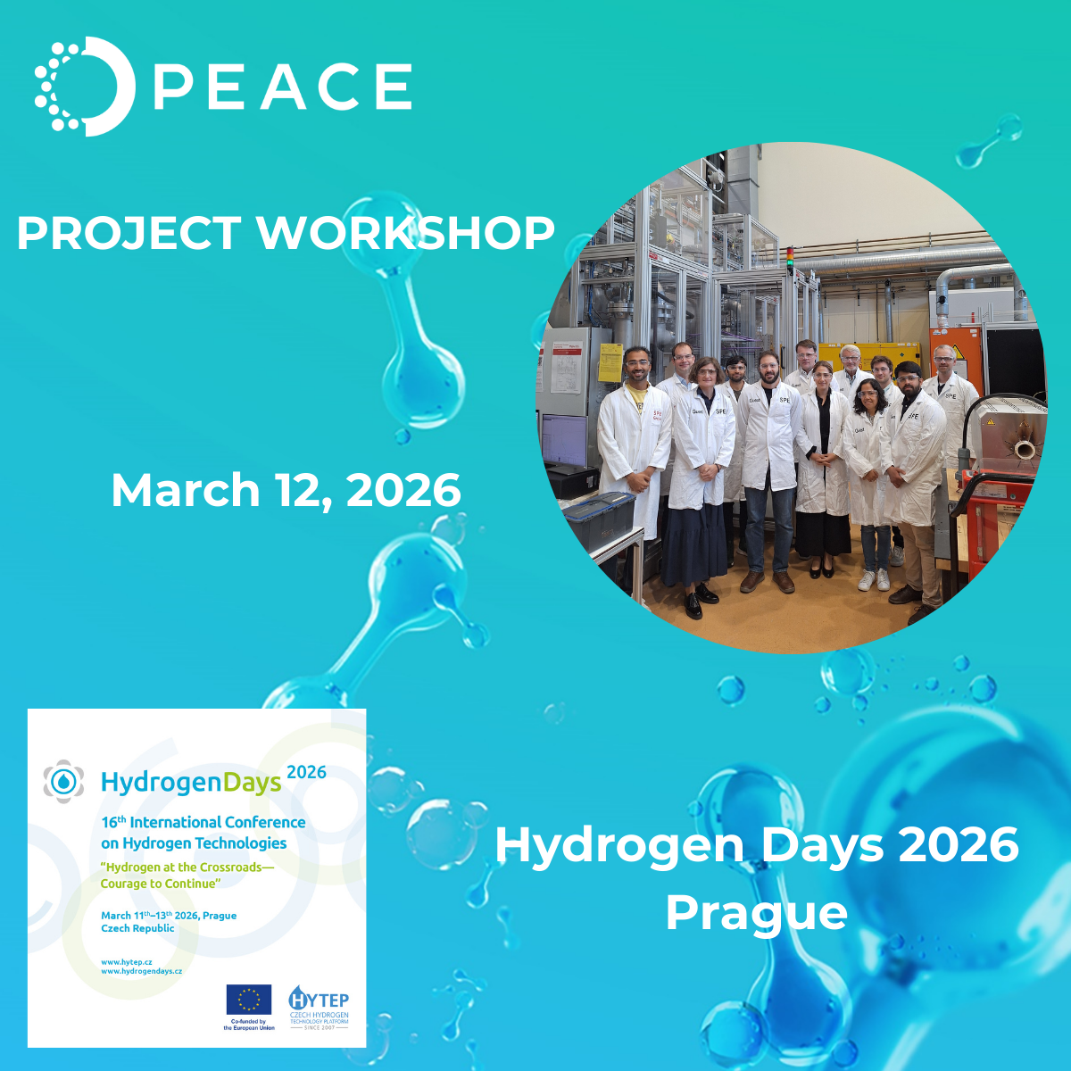 PEACE Project Workshop at Hydrogen Days 2026 Prague | High-Pressure Alkaline Electrolysis Innovation